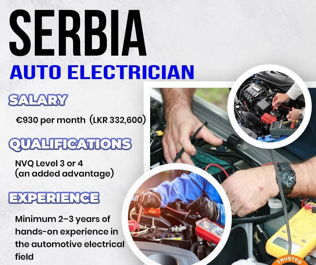 Auto Electricians 🇷🇸 ඔටෝ ඉලෙක්ට්‍රිශියන් - සර්බියා