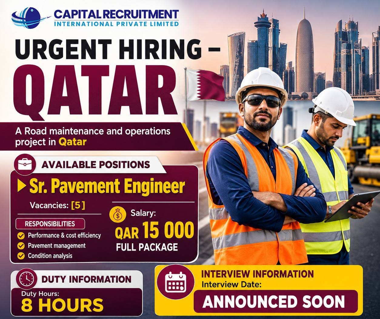 SR.PAVEMENT ENGINEER 